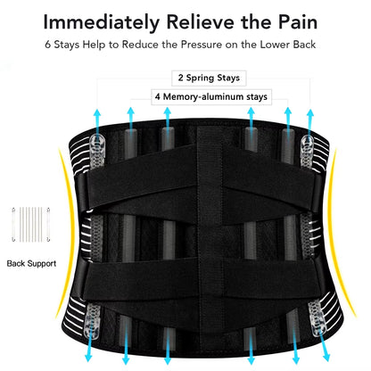 Breathable Back Support Belt for Men/Women